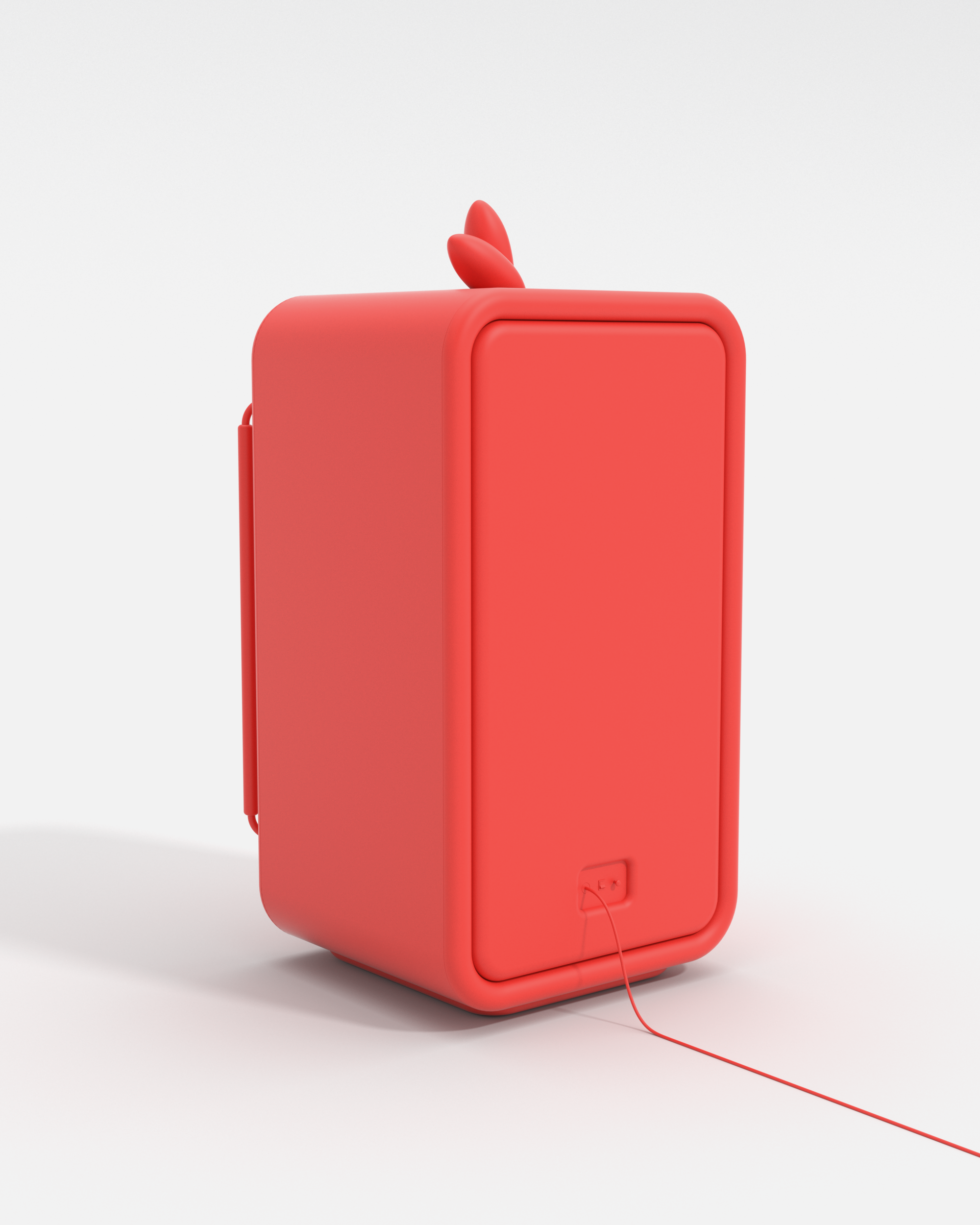 Angry Birds venting machine — rear view render