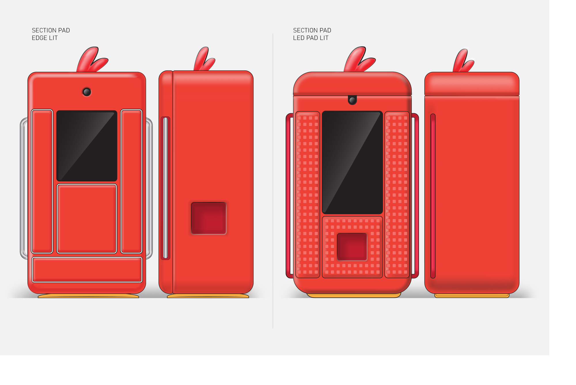 Angry Birds machine layout concept set 02 — display and control zoning