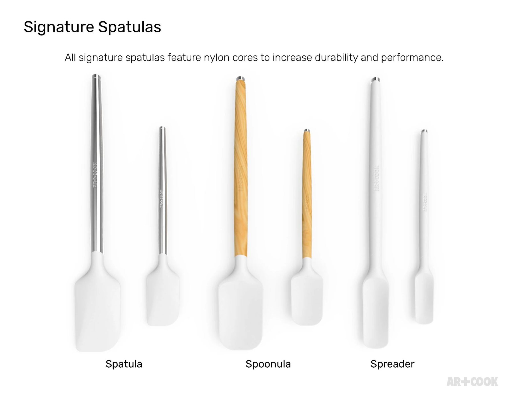 Art+Cook Signature Spatulas — spatula, spoonula, and spreader