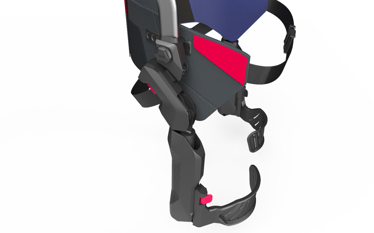 ExoSuit leg assembly — articulated side member