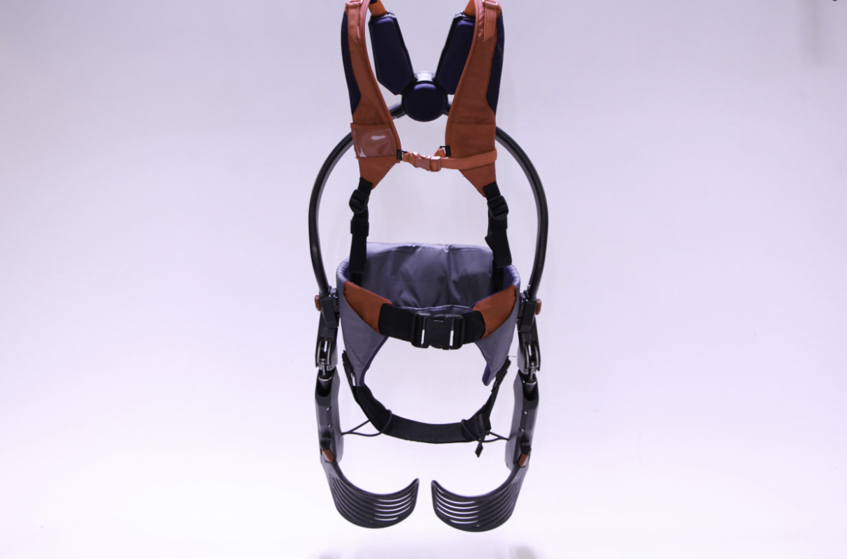ExoSuit passive wearable exoskeleton — full harness assembly, industrial design by Geoff LaCorte