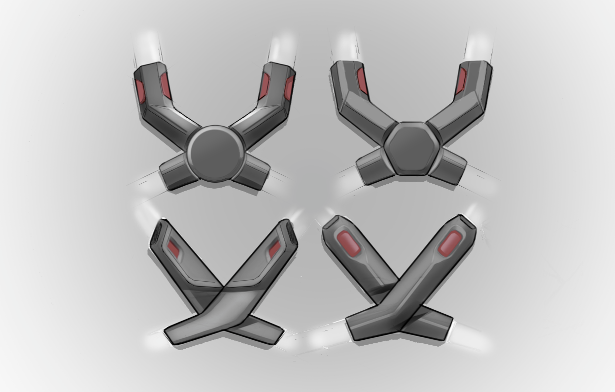 ExoSuit concept sketch — load path and kinematic exploration