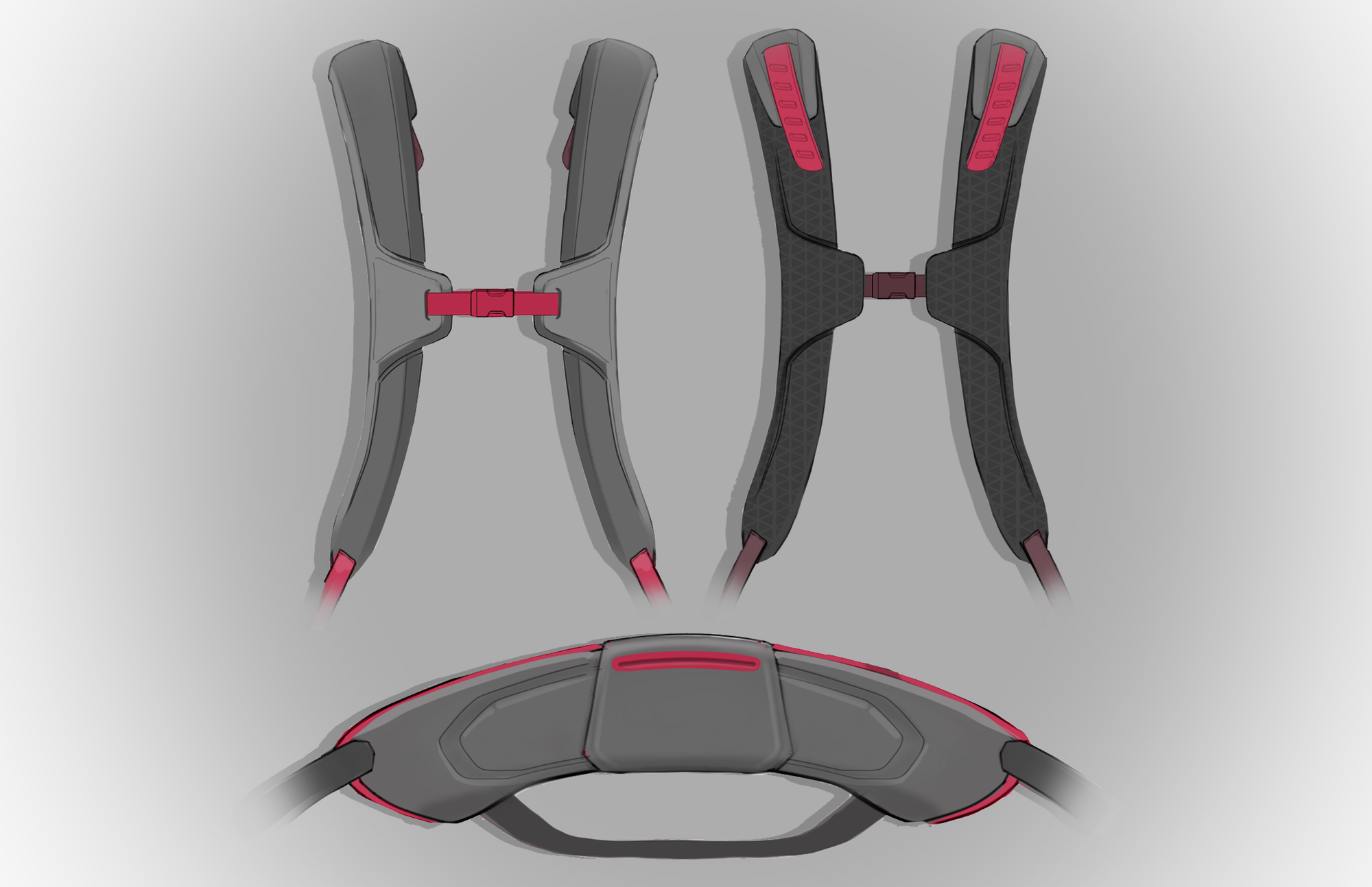 ExoSuit textile study 03 — soft goods material set