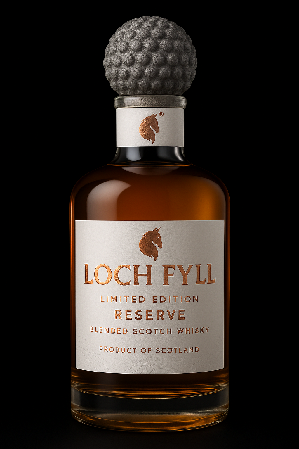 Loch Fyll bottle front elevation study