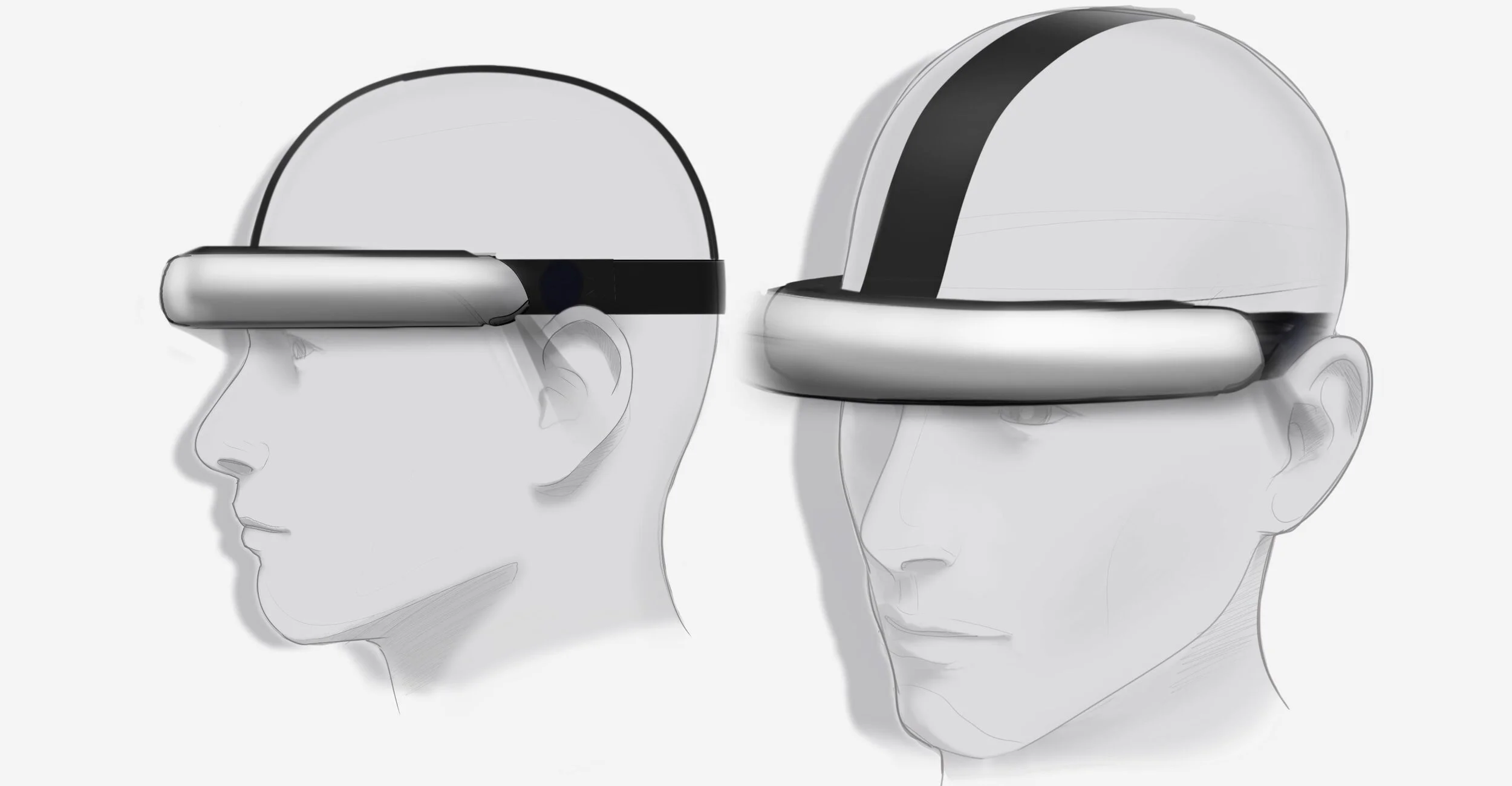 TREV neuro headset architecture study — component stacking