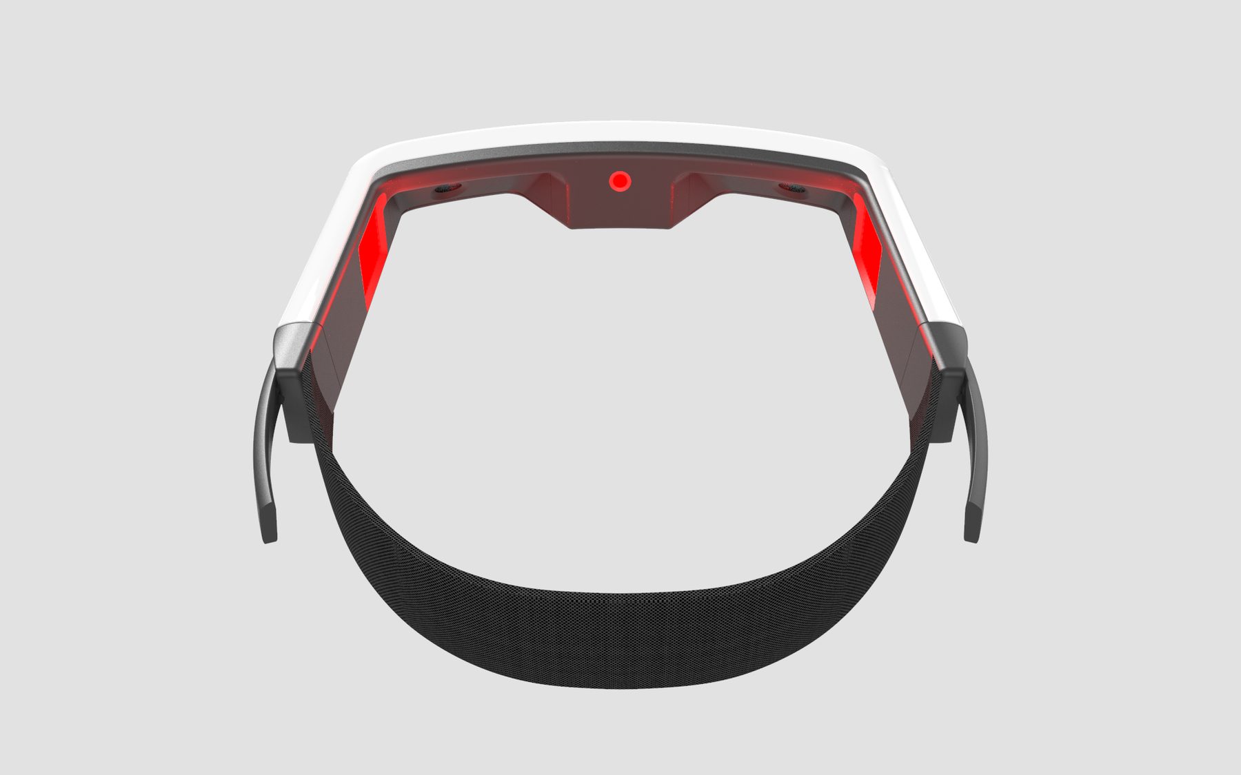 TREV neuro headset rendered concept V1 — rear housing