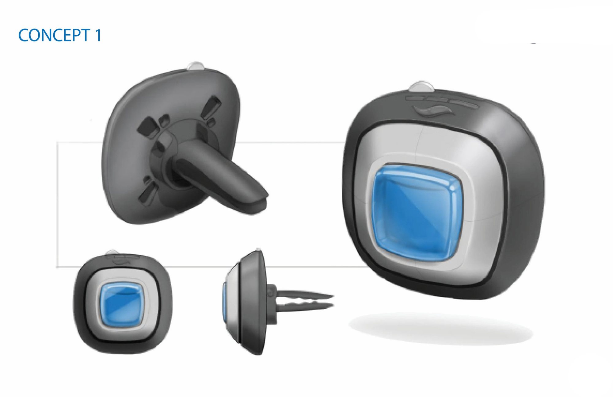 Car vent clip air freshener — sketch exploration 01